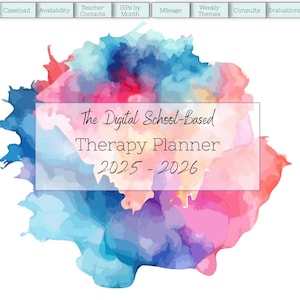 2025-26 Digitale Schulbasierte Therapieplaner Landschaft für Ergotherapeuten Physiotherapie Logopädie Kinderschuleinstellung