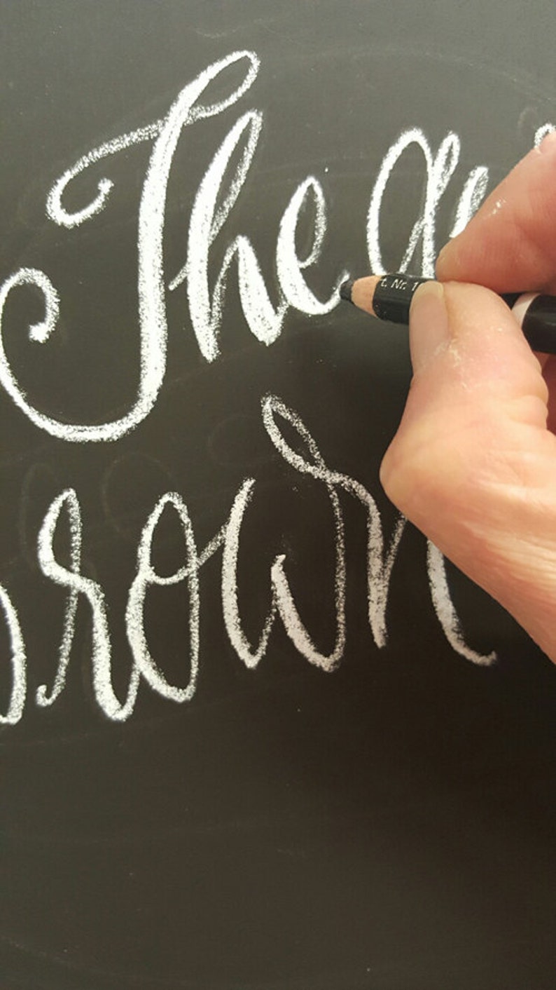 Chalk Lettering Lesson Calligraphy Lesson Calligraphy Etsy Australia
