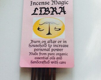 The White Clover Shop's Libra Incense... Burn on altar or in household for personal power