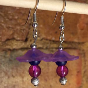 Springtime flower earrings