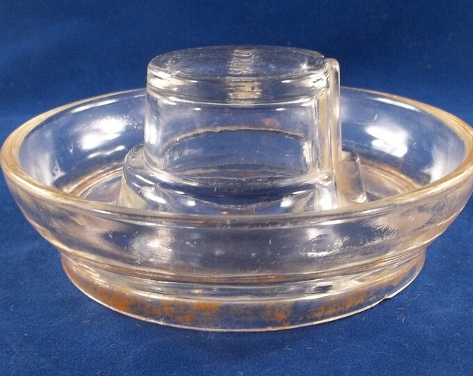 Antique Safeway Glass Chicken Waterer Base Etsy