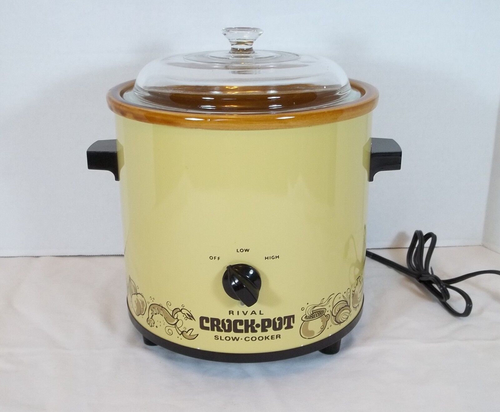 Vintage Rival Crock Pot Slow Cooker Stoneware 3.5 Qt Model 3100/2