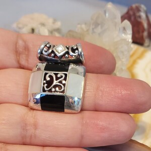 Black Onyx/Mother of Pearl Pendant