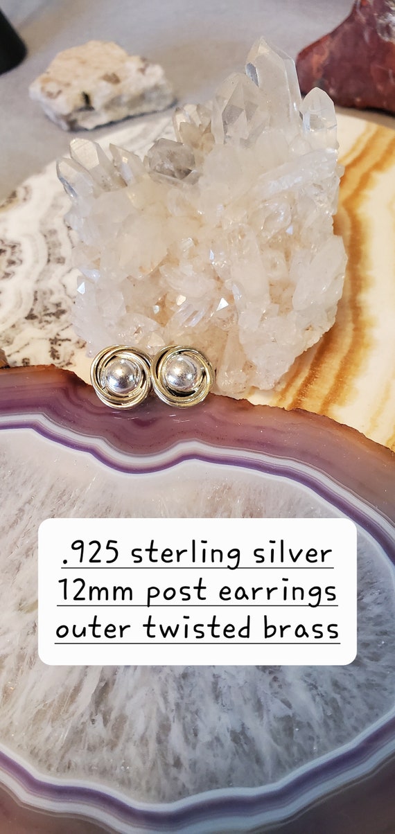 12 Millimeter Round Post Earrings