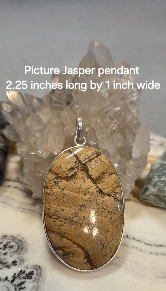 Large Picture Jasper Pendant