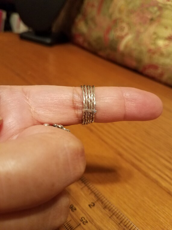 Hammered Sterling Silver Ring - image 5