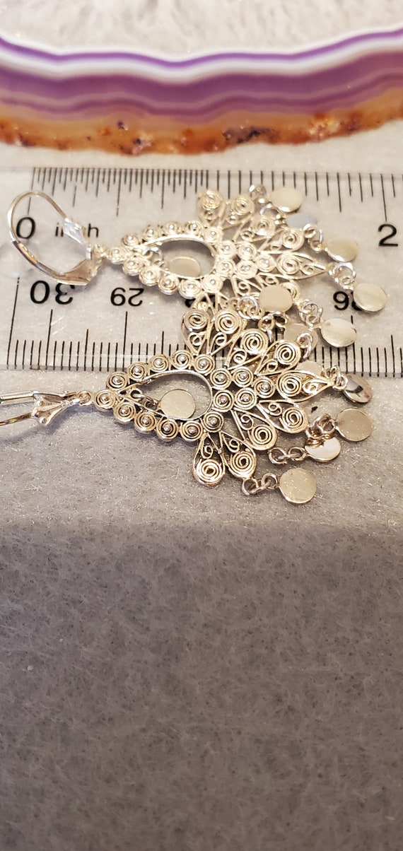 Abstract Design Dangle Earrings - image 8