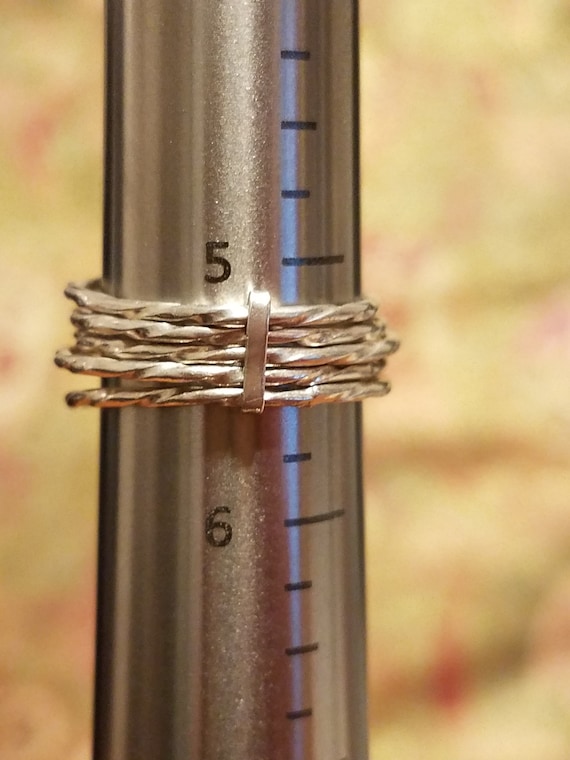 Hammered Sterling Silver Ring - image 1