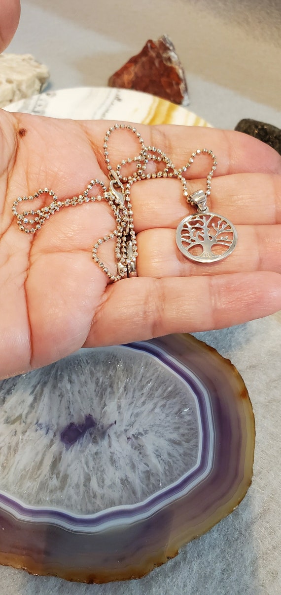 Glow in Dark Tree of Life Pendant Chain Necklace Women Ginger Lyne Collection