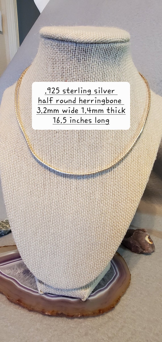 Half Round Herringbone Chain - image 5