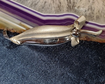 Sterling Silver Feather Brooch