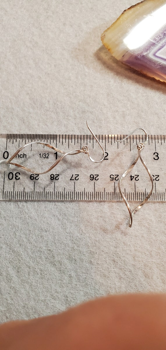 Twisted Circle Dangle Earrings - image 6