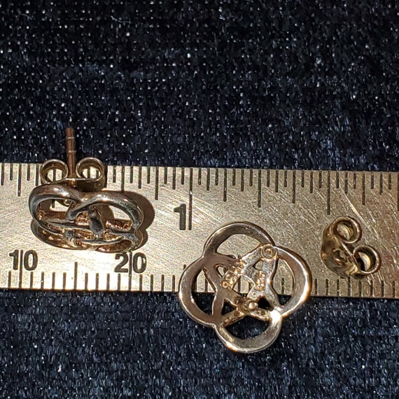 Celtic Circles Post/Stud Earrings - image 5