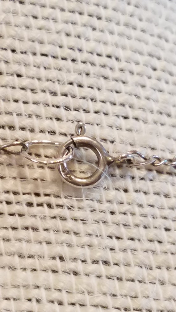 Infinity Sterling Silver Chain with Black Pearls - image 7