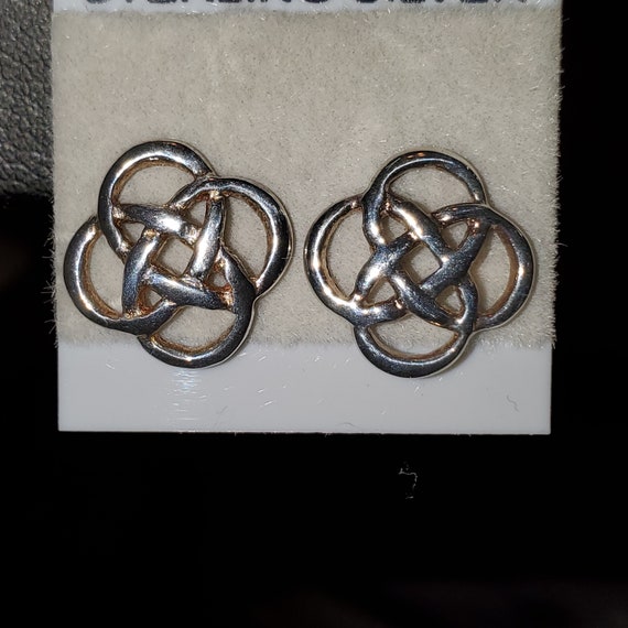 Celtic Circles Post/Stud Earrings - image 2
