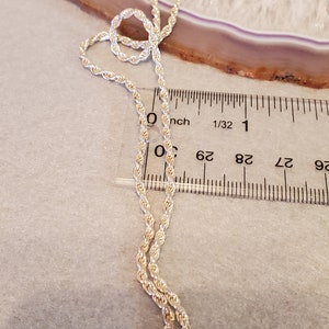 Diamond Cut Rope Chain 20 Inches