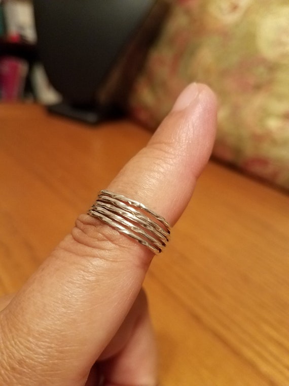 Hammered Sterling Silver Ring - image 4