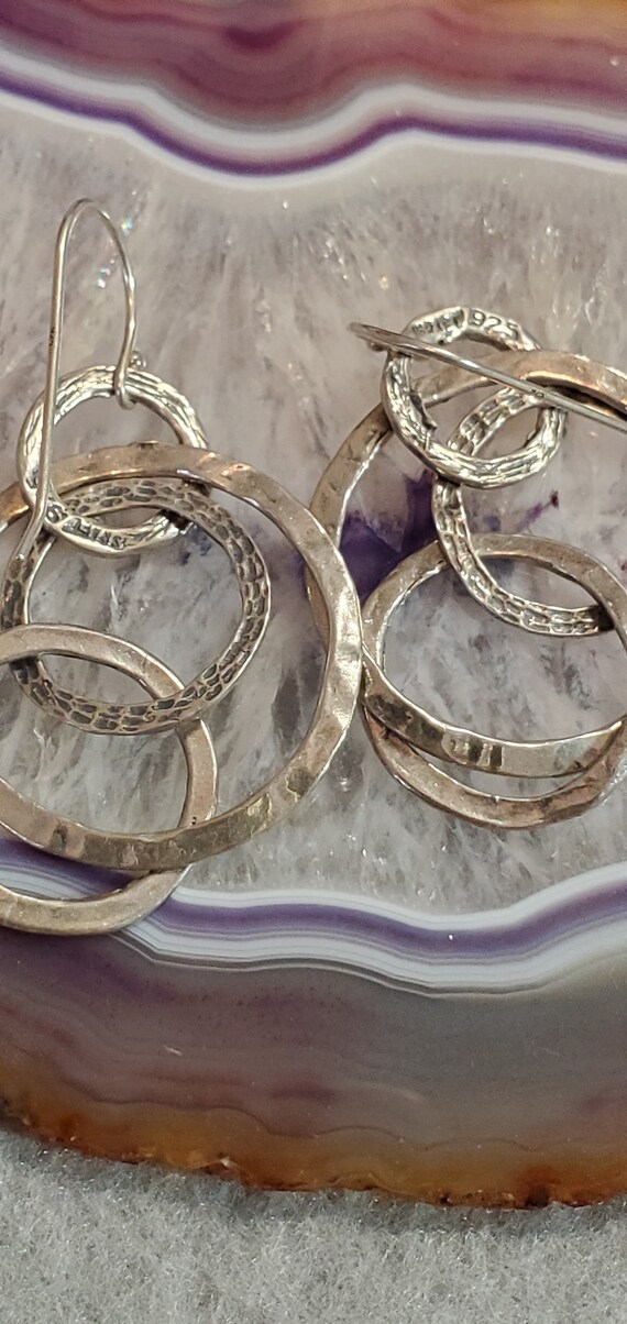 Interlocking Circles Earrings - image 3