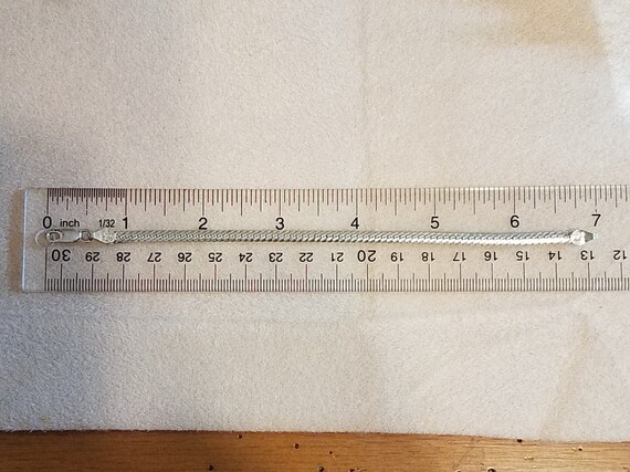 Rounded Herringbone Bracelet in Solid Sterling Si… - image 4