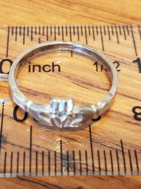 Sterling Silver Claddagh Ring - image 6