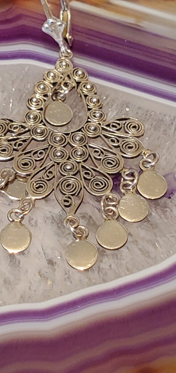 Abstract Design Dangle Earrings - image 4