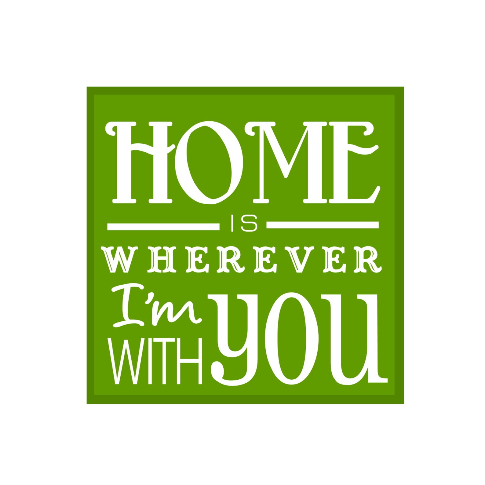 Home is Wherever I'm With You Wood signCustom made Etsy