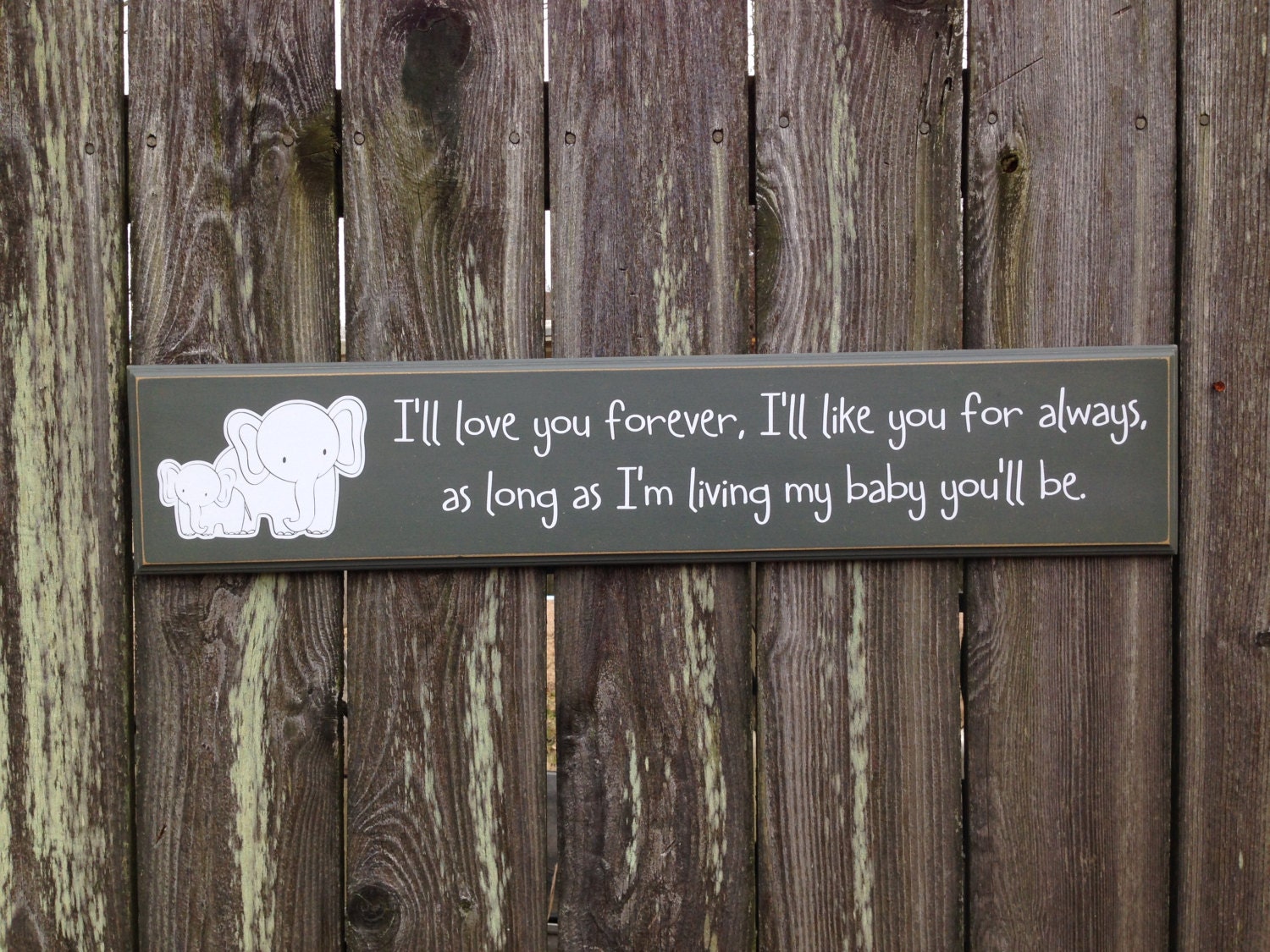 I'll love you forever I'll like you for always as | Etsy