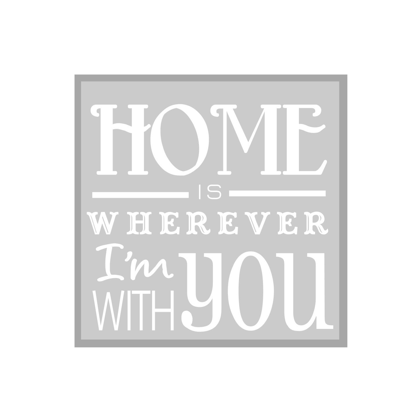 Home is Wherever I'm With You Wood signCustom made Etsy