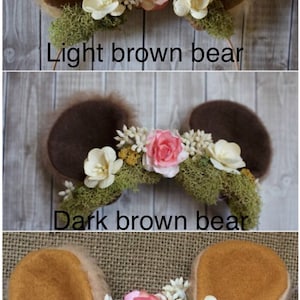 Bear/Lion Ear Woodland Headband, lion, halloween costume, dress up, halloween headband, teddy bear, black, brown bear, birthday, ring bearer image 7