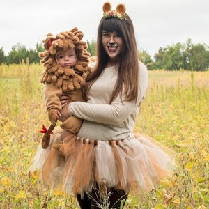 Bear/Lion Ear Woodland Headband, lion, halloween costume, dress up, halloween headband, teddy bear, black, brown bear, birthday, ring bearer image 3