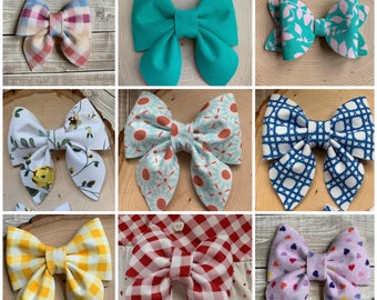 Bows made to match OmiJo or Well Dressed Wolf Dresses, small or large, choose your bow style