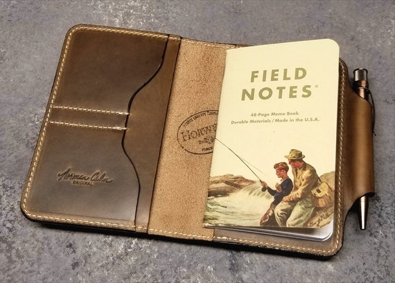 Calibre Horween Chromexcel Color 25 Leather Field Notes Wallet With 2  Credit Card Pockets and Integrated Pen Loop Insert Included - Etsy Singapore