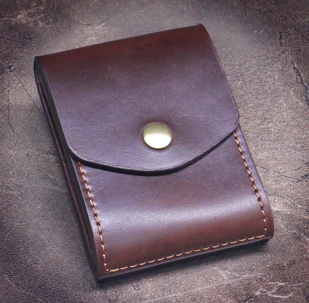 Cabrio Money Clip Wallet Dark Brown Horween Chromexcel | Etsy