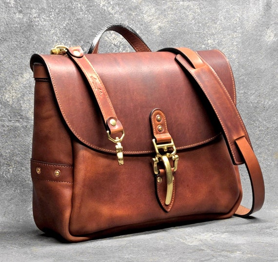 Brown Leather Mailbag - Satchel & Page Men's Leather Messenger Bag