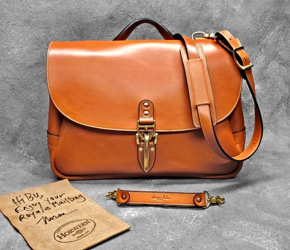 horween leather messenger bag