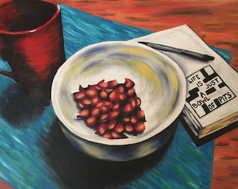Life Is a Bowl of Pits Painting