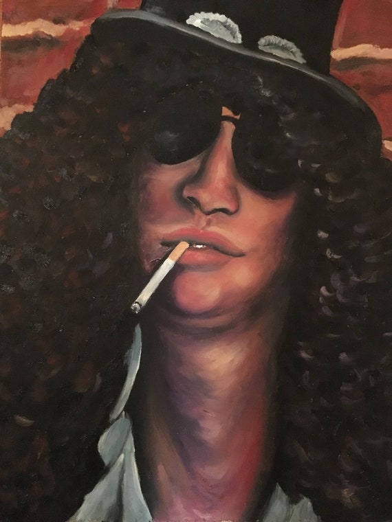 slash smoking cigarette Slash Portrait