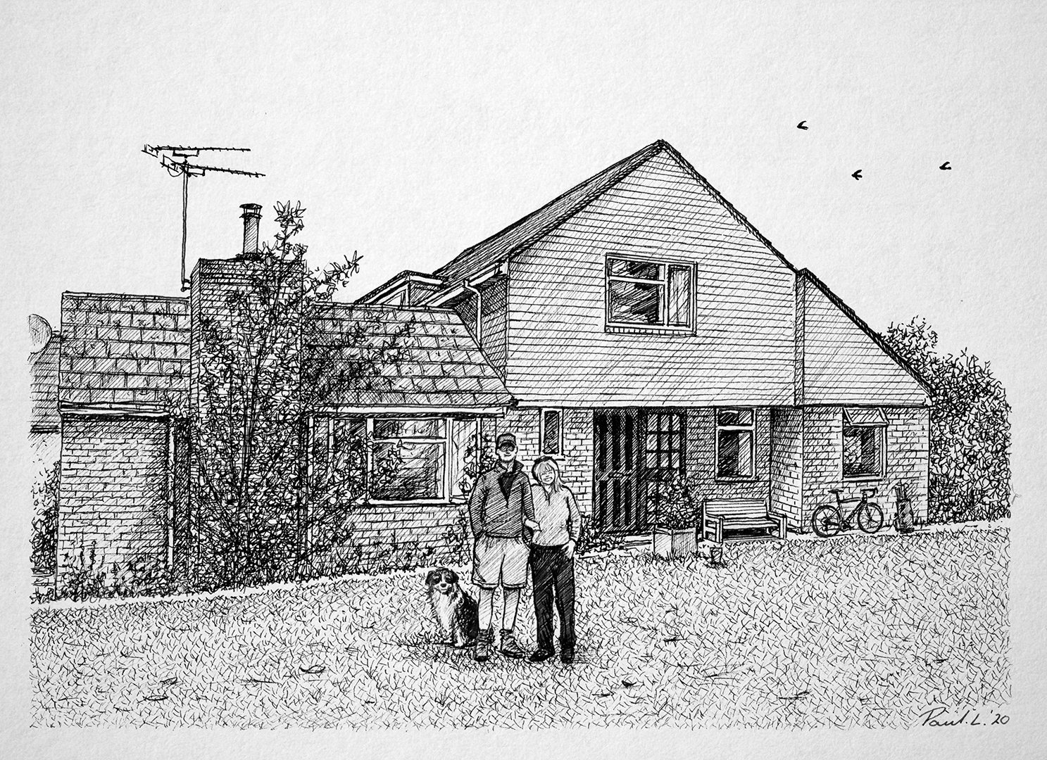 House Portraits Hand Drawn Pen and Ink Drawing of Your Home - Etsy