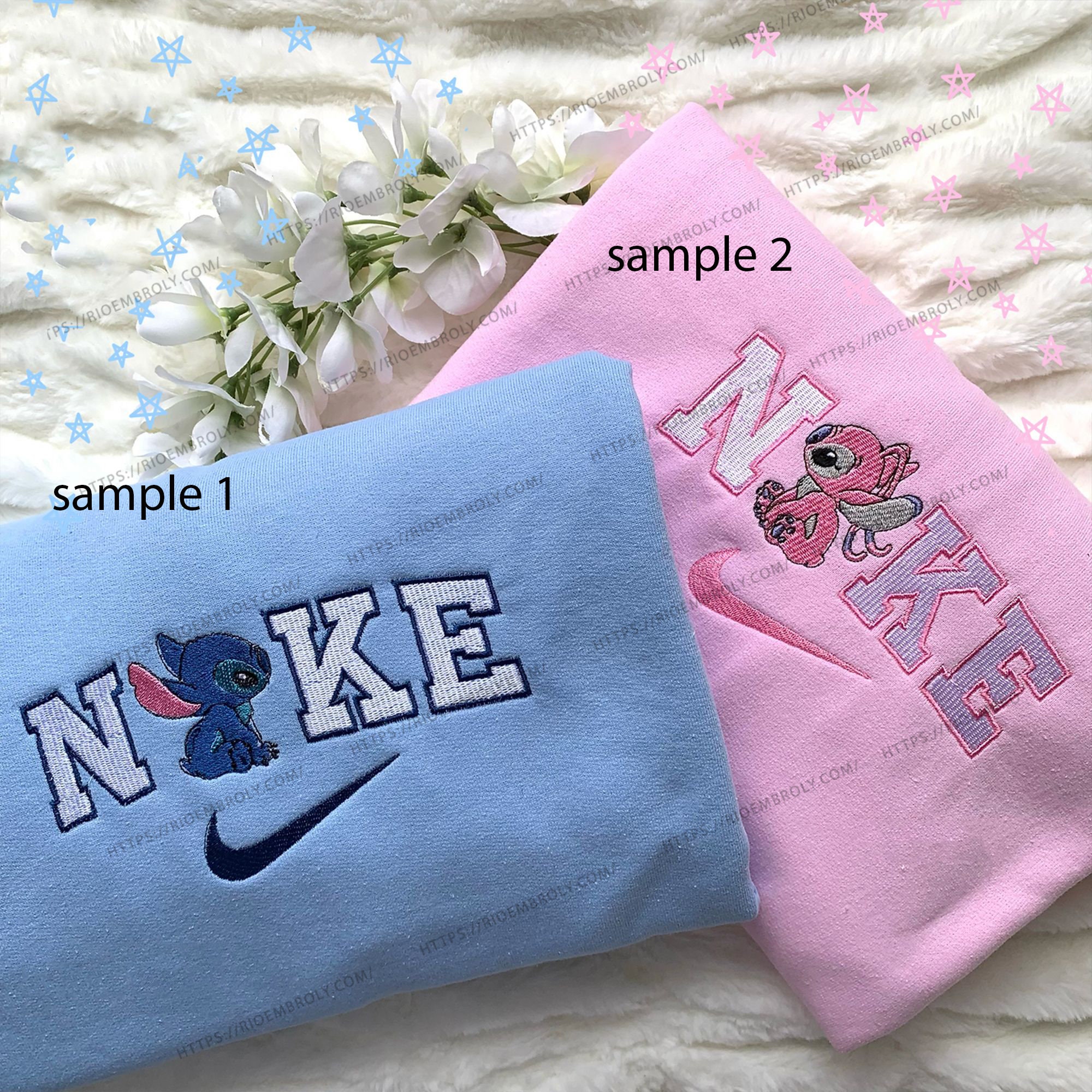 Stitch X Nike Sweatshirt - Etsy