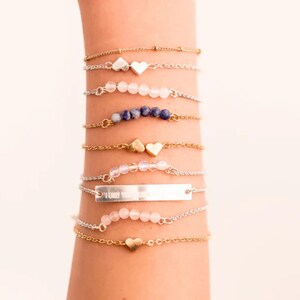 Minimalist Lapis Lazuli Stainless Steel Necklace: Gemstone Choker, Handmade Anklet, Dainty Bracelet, Wisdom Stone image 3