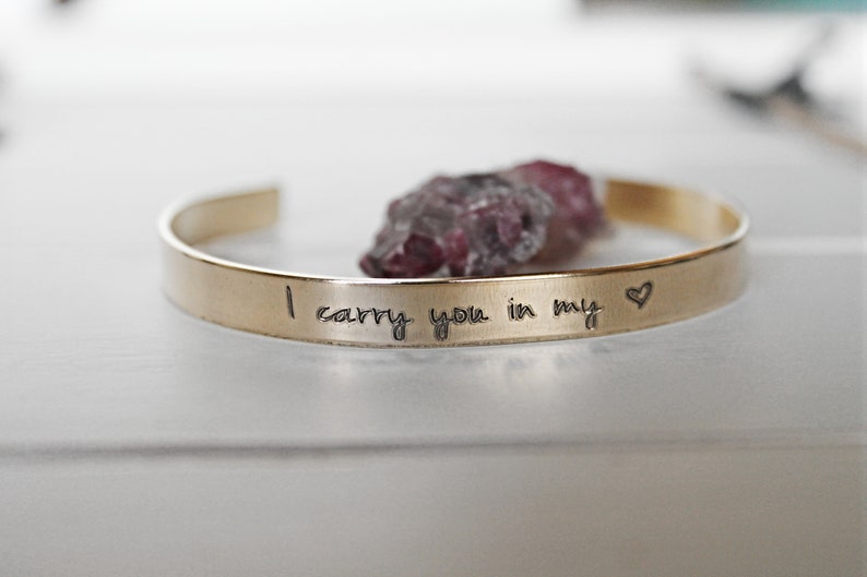 Memorial For Loss of Mother Miscarriage Memorial Custom I Carry You In My Heart Loss of Husband In Memory of Dad Loss of Child
