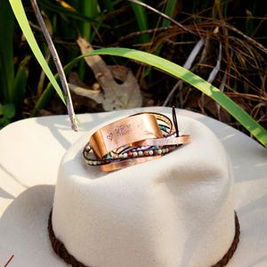 Proverbs 31:25 Copper Cuff Bracelet - Christian Scripture Jewelry, Inspirational Gift image 3