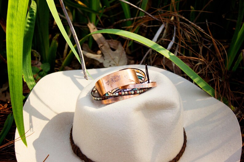Proverbs 31:25 Copper Cuff Bracelet - Christian Scripture Jewelry, Inspirational Gift image 3