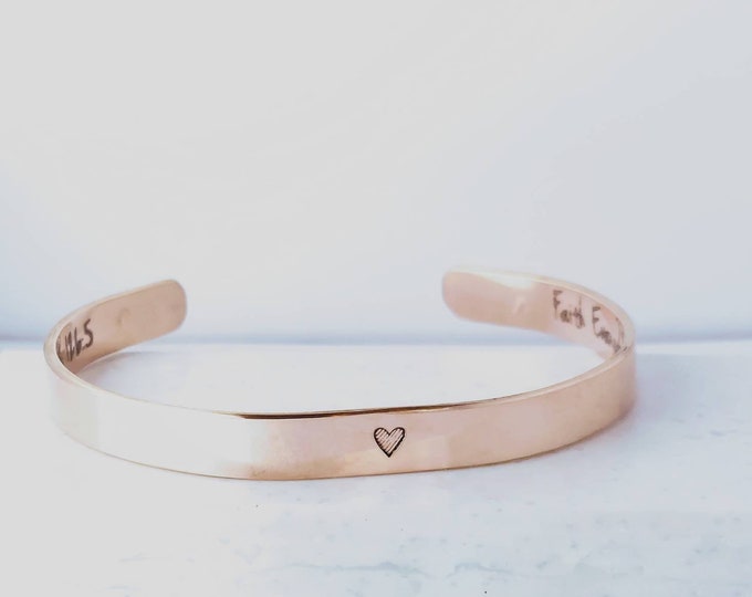 Featured listing image: Rose Gold Filled Secret Message Bracelet | Inspirational | Hug By Mail | Sending Love | Thinking of You | Missing You Gift | Just Because