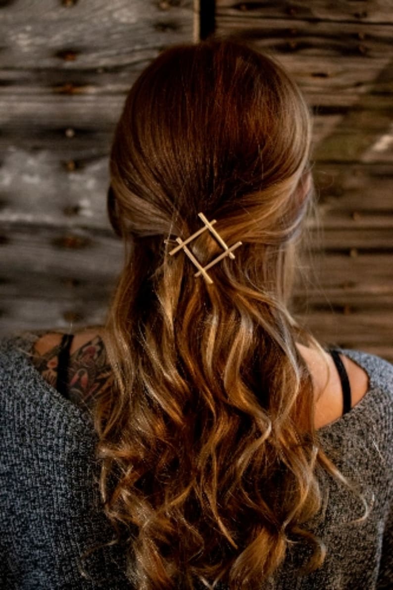 Hair Accessories Hair Clips Moon Hair Barrette Heart Etsy