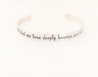 all that we love deeply handmade grief bracelet: personalized sympathy gift