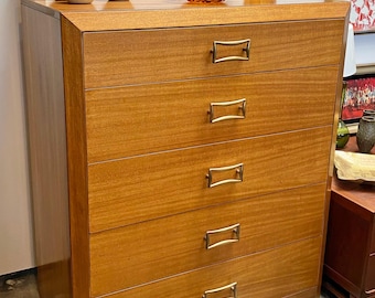T.H. Robsjohn Gibbings for Widdicomb Yellow Mahogany Dresser