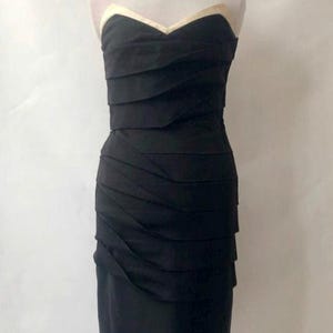 Gianni Versace Couture Bodycon Dress with Cream Neckline Trim image 2