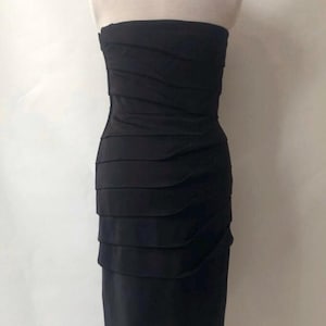 Gianni Versace Couture Bodycon Dress with Cream Neckline Trim image 3