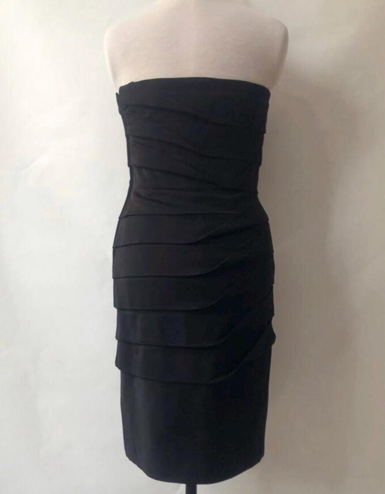 Gianni Versace Couture Bodycon Dress with Cream Neckline Trim image 3